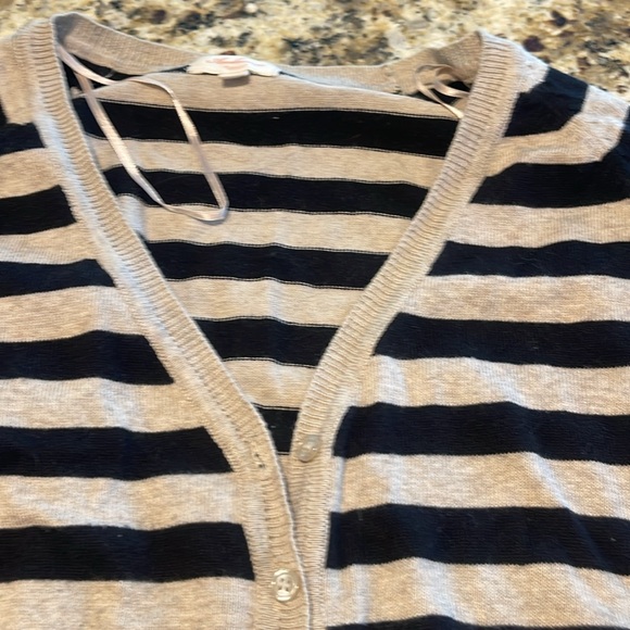 Black and tan long sleeve cardigan size M - Picture 2 of 3